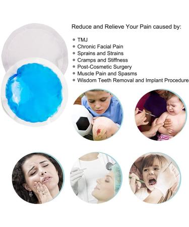 12 Round Reusable Hot Cold Gel Packs - Pain Relief for Injuries, Breastfeeding, Wisdom Teeth Swelling - Mini Ice Packs with Cloth Backing & Sleeve - Buy Online on GoSupps.com