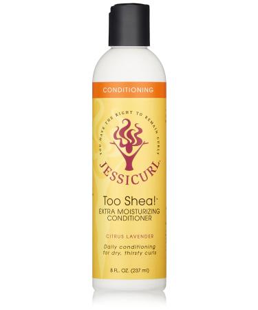 Jessicurl  Too Shea! Extra Moisturizing Conditioner for Curly Hair Leave in Conditioner for Dry Hair  Anti Frizz Hair Products Citrus Lavender 8 Fl Oz (Pack of 1)