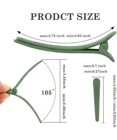 24 PCS Hair Clips for Styling Sectioning Matte Alligator Hair Clips Hair Barrettes No Crease Duck Billed Hair Clip Hair Styling Accessories for Women Girls (8 Large and 16 Small) - Buy Online on GoSupps.com