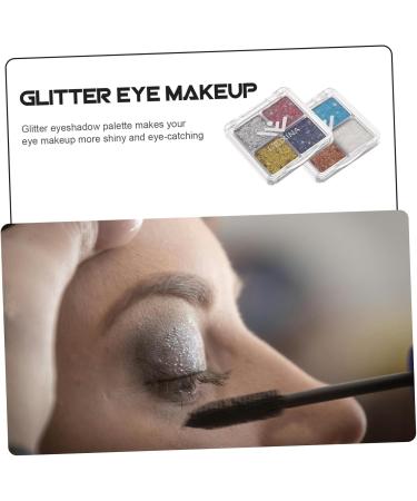 LALADEFIEE 2pcs Glitter Eye Makeup Women Glitter Eye Shadow Chunky Glitter Eyeshadow Glitter Eyeshadow Palette - Buy Online on GoSupps.com