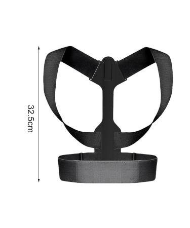 Walbest Posture Corrector for Men & Women - Adjustable Back Support Brace for Pain Relief & Comfort - Black - Buy Online on GoSupps.com