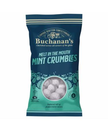 Buchanan's Assorted Mix - Luxurious Chocolate Caramels Tasty Fruit Jellies Classic Toffees collection (8 Melt In The Mouth Mint Crumbles 140g) Melt In The Mouth Mint Crumbles 140g 8