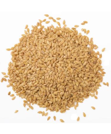 Organic Golden Flax Seeds 1lb | Whole Raw Flaxseeds Non-GMO Kosher Vegan | Rich in Omega-3 Protein Fiber | Great for Smoothies Salads Granola Baked Goods - Buy Online on GoSupps.com