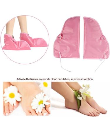 Heated Mitts Skin Mitt 2 Types For Paraffin Manicure Waxing Skin Mate Professional SPA Treatment Heat Mittens Heated Mitts For Manicure (Pink+Foots) - Buy Online on GoSupps.com