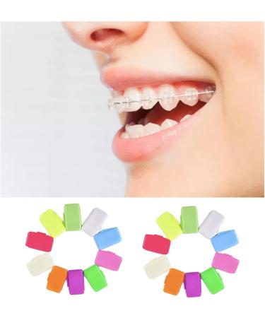 20 Pack Dental Wax for Braces - Portable Orthodontic Wax for Comfortable Relief & Healthy Smile | Shop Internationally - Buy Online on GoSupps.com