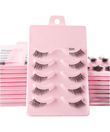 UAMOU Mink Eyelashes Volume False Lashes 3D Mink Natural Long Make Up False Eyelash Faux Cils Cilios Fluffy Fake Eye Lashes Cheerfully (Color : 5 pairs 1001 Size : 20 boxes) - Buy Online on GoSupps.com