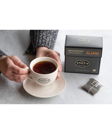 Smith Teamaker Portland Breakfast No. 1851 | Sugar Free, Non-GMO, Plant-Based Black Tea | 15 Sachets (1.58oz Each) - Buy Online on GoSupps.com