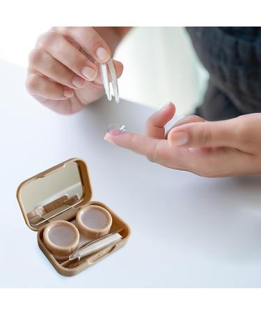 2PC Contact Lens Case with Mirror & Applianter Durable Holder for Daily Use & Outdoor Activities | International Shipping Available - Buy Online on GoSupps.com