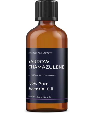 Buy Mystic Moments Yarrow Chamzuen Essential Oil 100ml - Pure Natural Vegan Oil for Diffusers Aromatherapy & Massage | GVO-Free - Buy Online on GoSupps.com