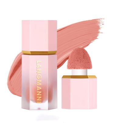 Liquid Blush Makeup Smooth Liquid Blush Lightweight Long-Wearing Smudge Proof Natural-Looking Color Matte Liquid Blush for Cheeks Makeup (# 105) # 105 1 count (Pack of 1)