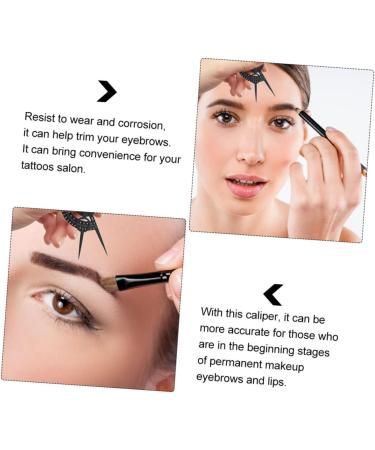 BIUDECO Eyebrow Positioning Ruler Portable Eyebrow Ruler Plastic Eyebrow Ruler Eyebrow Trimming Orthotics - Buy Online on GoSupps.com