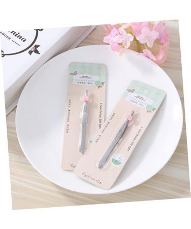 POPETPOP Eyebrow Eyebrow Removal Eyebrow Tool Slant Tip Eyebrow Tweezer Eyebrow Clip Stainless Steel A011 - Buy Online on GoSupps.com