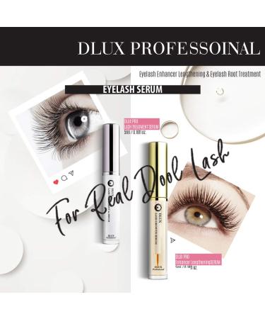 Dlux Pro 2-in-1 Eyelash Enhancer Serum Kit | Stimulate Growth for Longer, Fuller & Thicker Eyelashes & Eyebrows | Made in Korea - Buy Online on GoSupps.com