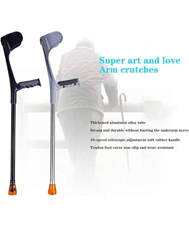 Forearm Crutches Adjustable Adjustable Crutches Forearm Crutches - Lightweight Bracelet Crutch - Comfortable Wrist Handle for Men/Women Lightweight Arm Crutch Journey - Buy Online on GoSupps.com