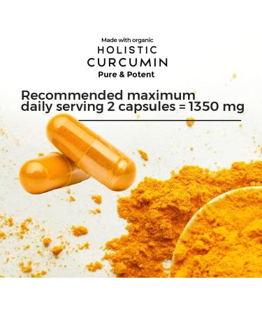 Curcumin Capsules 1350mg | Helps Reduce Inflammation and Pain | Antioxidant & Anti-inflammatory (90 Capsules) - Buy Online on GoSupps.com