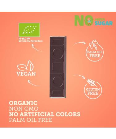  SUPER FUDGiO SUPER FUDGiO Organic Chocolate Bars | Organic & Sugar Free Sweets | Vegan - Gluten Free | Sugar Free Chocolate Snack | Coconut Chocolate Chocolate - 16 Pack - Buy Online on GoSupps.com