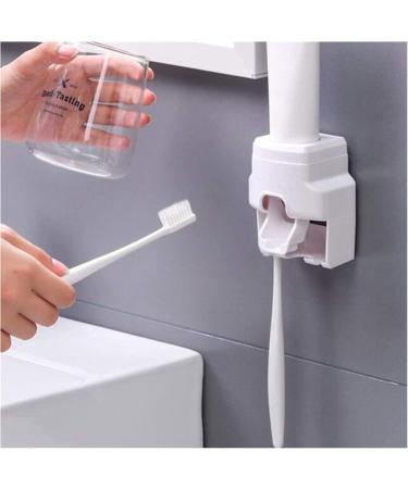 Elzey Wall-Mounted Electric Toothbrush Holder - Multi-Purpose Stand for Toothbrushes & Toothpaste - White | International Shipping Available - Buy Online on GoSupps.com