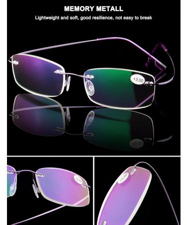 Ultra Light Borderless Reading Glasses for Men & Women - Titanium Frameless Design - Stylish & Comfortable - 1.5x Magnification - International Shipping - Buy Online on GoSupps.com
