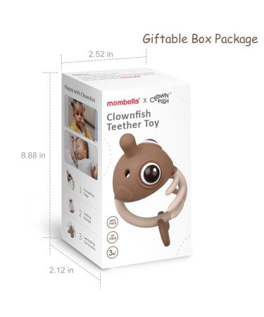 Mombella Clownfish Teether for Babies 3+ Months - Safe Tanned International Shipping - Buy Online on GoSupps.com