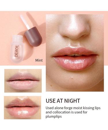 Tianbi 2pcs Natural Lips Plum Set | Plant Extract Lip Serum & Balm for Fuller Hydrated Lips - Moisturizing Clear Lip Gloss - Buy Online on GoSupps.com