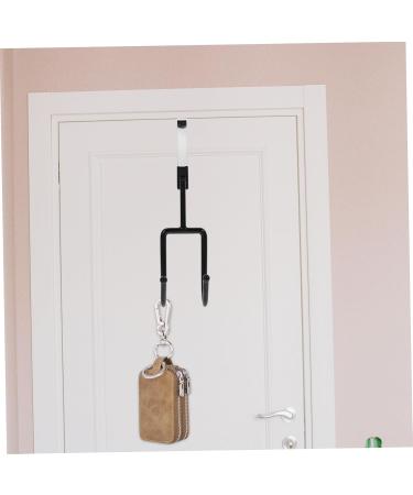 OKUMEYR 4pcs Hat Hangers Wall Mount Coat Rack Clapboard Hook Hanging Hook Organizer Wrought Iron 19X9X5CM Black - Buy Online on GoSupps.com