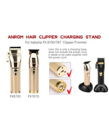 Portable Hair Clippers Charging Stand for Babyliss FX8700 & 787 - Efficient Trimmer Charger (Black) | International Shipping - Buy Online on GoSupps.com