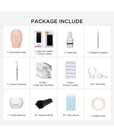 Professional Eyelash Extension Kit with Mannequin Head | BEYELIAN Lash Training Supplies - Buy Online on GoSupps.com