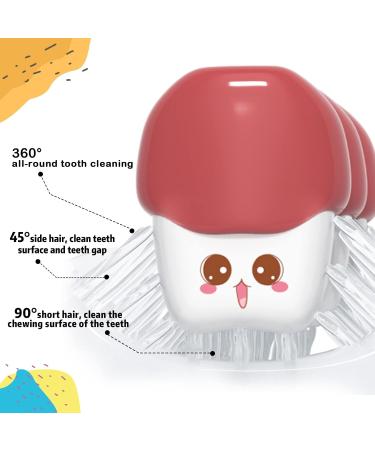 U-Shaped Electric Toothbrush for Kids - Extra Soft Silicone Sonicare 360 Auto Brush for Ages 2-12 | Perfect for Toddlers & Infants - Buy Online on GoSupps.com