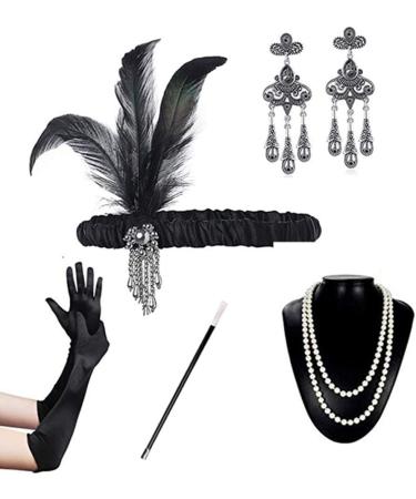 LAIYOHO 1920s Flapper Headband PeacockFeather Sequins Headband Vintage Rhinestone Tassel Hair Accessories for Women Girls - Buy Online on GoSupps.com