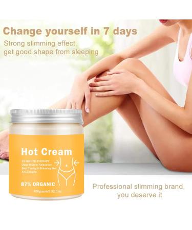 Buy Hot Slimming Cream - Ginger Fat Burning Lotion for Weight Loss & Cellulite - Natural Firming Body Cream for Stomach Waist Arms Legs (100g) - International Shipping Available - Buy Online on GoSupps.com