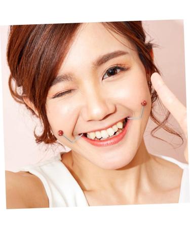 minkissy 2 Pairs Dimple Trainer Small Dimple Marker Women Dimple Maker Facial Dimple Maker Dimple Maker for Cheeks Portable Dimple Marker Facial Exerciser Face Copper Accessories 4.30X2.50X0.80CM Assorted Color 1 - Buy Online on GoSupps.com