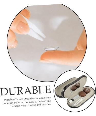 GLEAVI Dual-use Glasses Case - 4 Sets Color Mirror Box PU Leather - 15.8x7.4cm - Stylish & Durable for Eyewear International Shipping - Buy Online on GoSupps.com