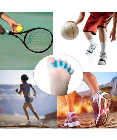 Bunion Relief Toe Separators & Stretcher - 4pc Gel Spacer Set for Yoga, Walking, Dancing - Men & Women (Blue) - Buy Online on GoSupps.com
