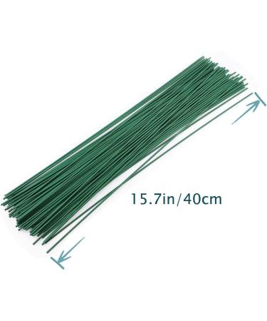 200 Pcs 16 Inch Dark Green Floral Stem Wire - Ideal for DIY Bouquet Making and Crafts - Buy Online on GoSupps.com