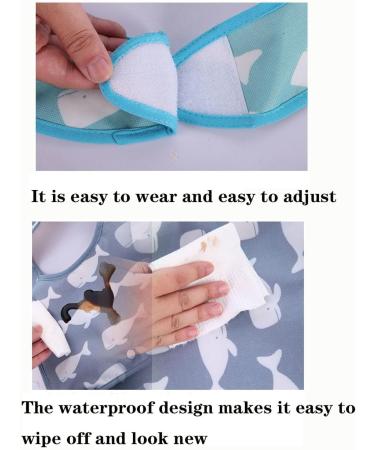 Adult Bibs Reusable Waterproof Adult Bibs with Crumb Catcher Dining Clothing Protectors for Elderly Women Men - Buy Online on GoSupps.com