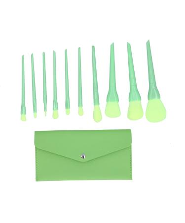 Makeup Brushes Cosmetic Brush Set Soft Hair Blusher Loose Powder Brush Makeup Tool Concealers Eye Shadows Make Up Brush Brushes Eyeshadow Brush Make up with Bag Green