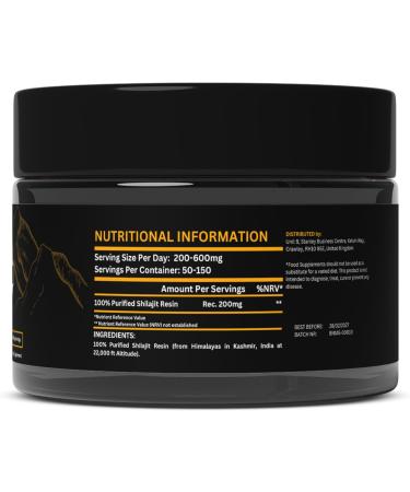 Shilajit Resin Mountain Gold Shilajit Natural Himalayan Shilajit 60g Total - 100% Pure Shilajit Rich in Humic & Fulvic Acid Immunes System Booster Shilajit Pure Vegan - 2 Pack 50 Grams - Buy Online on GoSupps.com