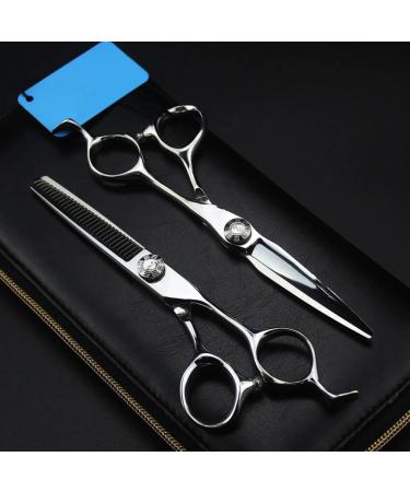 Hair Cutting Scissors 6 Inch Professional JP 440c Steel Tai Chi Hair Cutting Scissors Haircut Thinning Barber Haircutting Shears Hairdresser Scissors Set