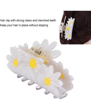 Large Hair Claw Clip Big Claw Clips Hair Clips for Women Elegant Flower Shape Fashionable Hair Clip Styling Tool Accessories(tulip) (Color : White Daisy Large) - Buy Online on GoSupps.com