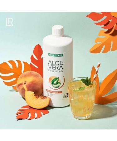 LR Lifetakt Aloe Vera Drinking Gel Peach Flavour Health Care Women Men Drink Every Day Natural Treatment Set of 3-1000 ml./33.3 fl.oz - Buy Online on GoSupps.com