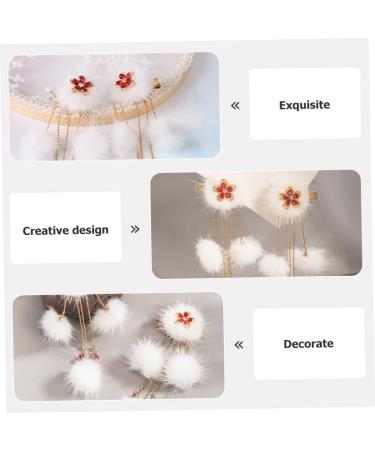 Beaupretty 1 Pair Hair Ball Hairpin Girls Barrettes Hair Pins for Girls Pom Pom Hairpins Tassel Hair Clips Kids Hair Clips Kids Hair Accessories for Girls Hair Style Girls Pompom Hanfu China - Buy Online on GoSupps.com