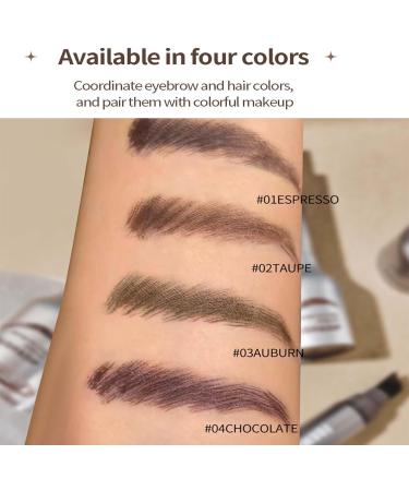 Liquid Eyebrow Brush Brow-Fection Angled Brush & Dip Brow Pencil with Hair like Strokes Beginner Long Lasting Waterproof Brow Pen Quick Drying Wild Eyebrow Pencil Smudge-proof (ESPRESSO) - Buy Online on GoSupps.com
