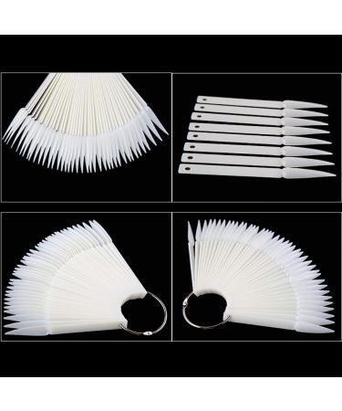 KeKeandYaoYao Fan Shape Pointed False Nail Tips | Polish Color Chart & Salon Manicure Art Display Tool - Buy Online on GoSupps.com
