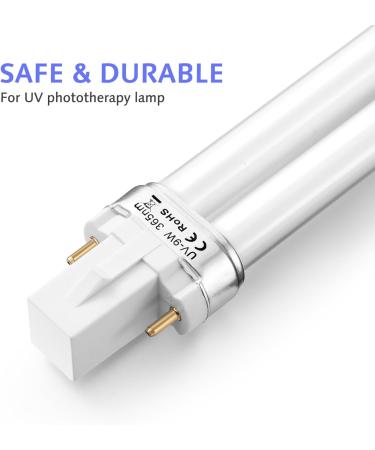 SEWACC 4pcs Replacement 9 365nm Lamp Bulb Tube Nail UV Lamp Tube UV Led Nail Lamp Tube for Nail Art Dryer UV Lamp Light - Buy Online on GoSupps.com
