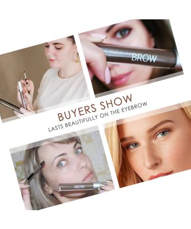 Waterproof Eyebrow Gel - Long Lasting Highly Tinted Liquid Eye Brow Makeup (Black Brown) - Buy Online on GoSupps.com