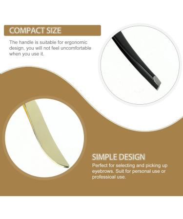 Ipetboom 1 Eyebrow Clip Tweezers Mini Slant Tweezer Brow Tweezers Splinter Tweezers Facial Hair Removal Tweezers Facial Tool Eyebrow Plucker Pointy Tweezers Big Belly Miss Banana Clip 9x1cm Black - Buy Online on GoSupps.com