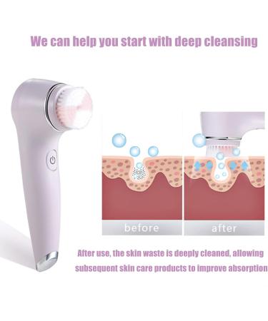 Facial Cleanser Mini Inductive Wireless Charging Soft Brush Cleansing Brush Facial Cleansing Waterproof - Buy Online on GoSupps.com