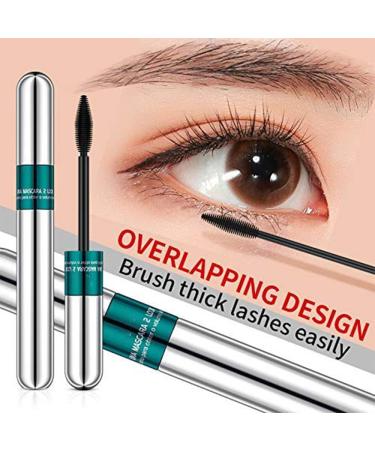Lash Cosmetics Mascara Extension Fiber Lash Cosmetics Mascara 4d Silk Fiber Lash Mascara 2 In 1 Thrive Mascara for Natural Lengthening and Thickening Effect (2PCS) - Buy Online on GoSupps.com
