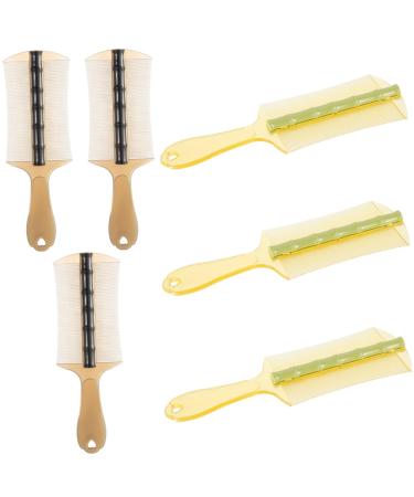 SAFIGLE 6pi ces Peigne pour Chevelu Sec avec Dents Fines limine les Pellicules Lentes Manche Long pour Cheveux pais Outil de Toilettage pour Gar on Fille Adultes et Animaux
