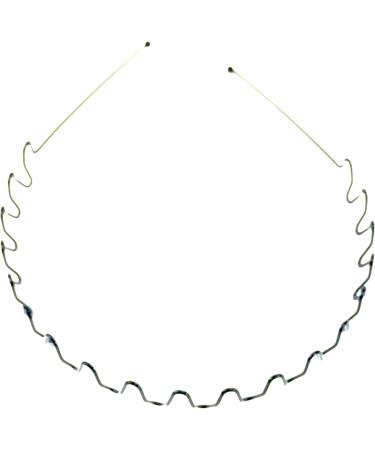 Mens Womens Black Wavy Flexi Comb Wire Alice band Hairband Sports Gym Headband - Buy Online on GoSupps.com